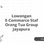 Lowongan E-Commarce Staf Orang Tua Group Jayapura