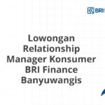 Lowongan Relationship Manager Konsumer BRI Finance Banyuwangis