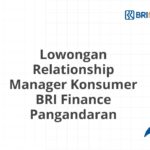 Lowongan Relationship Manager Konsumer BRI Finance Pangandaran