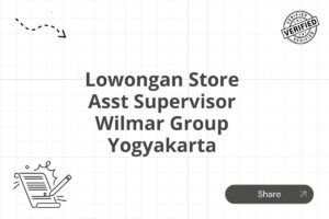 Lowongan Store Asst Supervisor Wilmar Group Yogyakarta