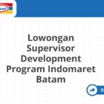 Lowongan Supervisor Development Program Indomaret Batam