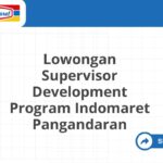 Lowongan Supervisor Development Program Indomaret Pangandaran