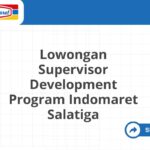 Lowongan Supervisor Development Program Indomaret Salatiga