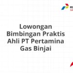 Lowongan Bimbingan Praktis Ahli PT Pertamina Gas Binjai