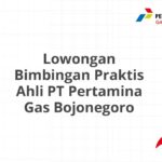 Lowongan Bimbingan Praktis Ahli PT Pertamina Gas Bojonegoro