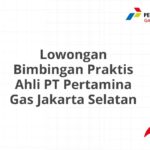 Lowongan Bimbingan Praktis Ahli PT Pertamina Gas Jakarta Selatan