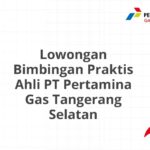 Lowongan Bimbingan Praktis Ahli PT Pertamina Gas Tangerang Selatan