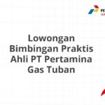 Lowongan Bimbingan Praktis Ahli PT Pertamina Gas Tuban