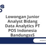 Lowongan Junior Analyst Bidang Data Analytics PT POS Indonesia BandungssS
