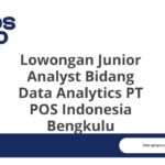 Lowongan Junior Analyst Bidang Data Analytics PT POS Indonesia Bengkulu