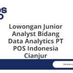 Lowongan Junior Analyst Bidang Data Analytics PT POS Indonesia Cianjur