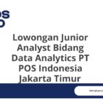 Lowongan Junior Analyst Bidang Data Analytics PT POS Indonesia Jakarta Timur