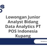 Lowongan Junior Analyst Bidang Data Analytics PT POS Indonesia Kupang
