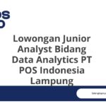 Lowongan Junior Analyst Bidang Data Analytics PT POS Indonesia Lampung