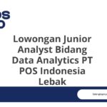 Lowongan Junior Analyst Bidang Data Analytics PT POS Indonesia Lebak