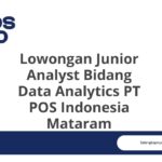 Lowongan Junior Analyst Bidang Data Analytics PT POS Indonesia Mataram