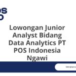 Lowongan Junior Analyst Bidang Data Analytics PT POS Indonesia Ngawi