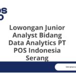 Lowongan Junior Analyst Bidang Data Analytics PT POS Indonesia Serang