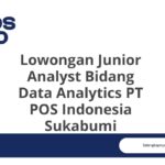 Lowongan Junior Analyst Bidang Data Analytics PT POS Indonesia Sukabumi