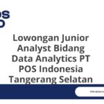 Lowongan Junior Analyst Bidang Data Analytics PT POS Indonesia Tangerang Selatan