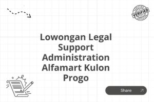 Lowongan Legal Support Administration Alfamart Kulon Progo