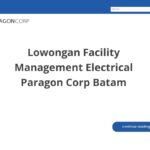 Lowongan Facility Management Electrical Paragon Corp Batam